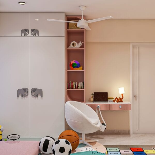 Lemari Ayun Putih 2 Pintu Modern: Desain & Pegangan Gajah Elegan