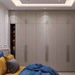 Lemari Pakaian 6 Pintu Modern Custom untuk Interior Semarang