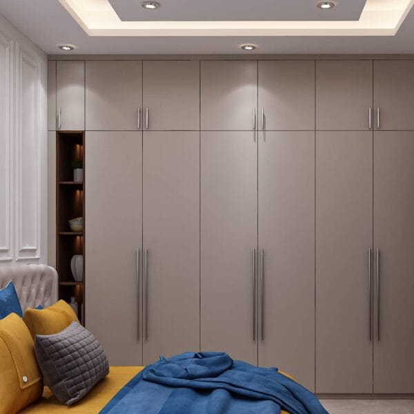 Lemari Pakaian 6 Pintu Modern Custom untuk Interior Semarang
