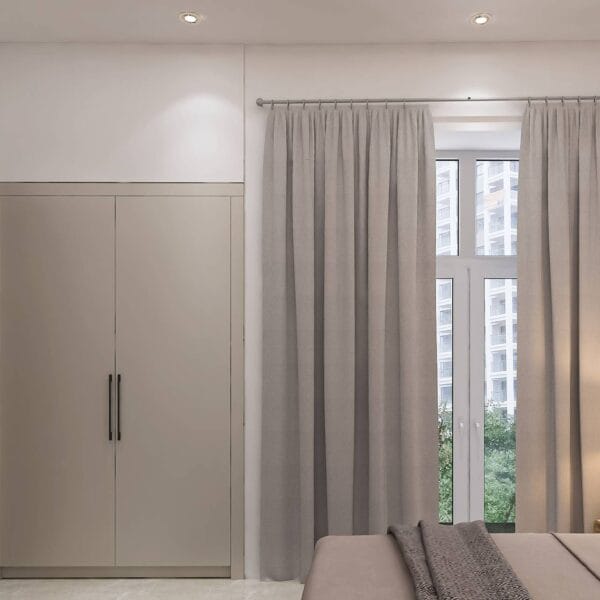 Lemari Custom Beige Muda Kontemporer - Furniture Semarang