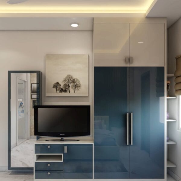 Lemari Ayun Modern Custom Finishing Mengkilap | Furniture Semarang