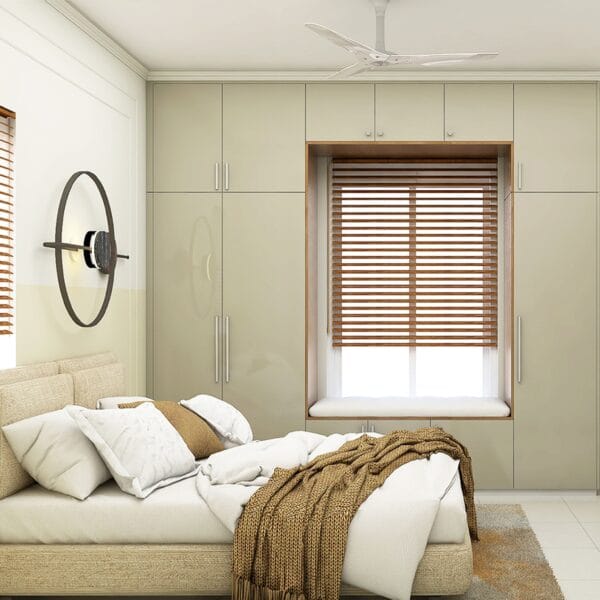 Furniture Semarang Custom: Lemari Pakaian 2 Pintu Beige