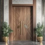 Pintu Utama Modern Besar dengan Finishing Matte Elegan