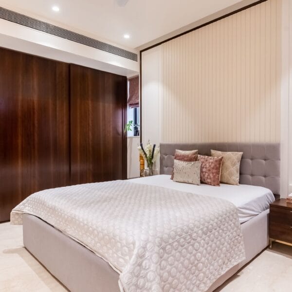 Lemari Pintu Geser 2 Pintu Klasik Walnut: Elegan & Fungsional