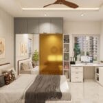 Lemari 2 Pintu Modern Cermin Custom - Interior Semarang