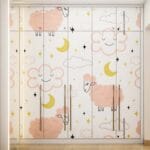 Lemari Pakaian Custom 5 Pintu Putih Modern | Furniture Semarang