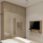 Lemari Pintu Geser Modern Finishing Mengkilap - Furniture Custom Semarang