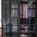 Lemari Pakaian Walk-In 6 Pintu Modern Rangka Aluminium