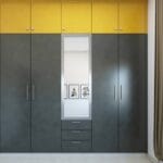 Lemari Pakaian Modern Cermin - Furniture Semarang Custom