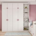 Lemari Ayun 4 Pintu Modern Frosty White Elegan & Fungsional