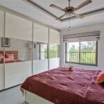Lemari Geser 4 Pintu Modern Minimalis Frosty White