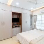 Lemari Ayun 4 Pintu Minimalis Warna Champagne Elegan