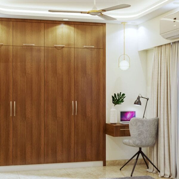 Lemari Ayun Perunggu Kenari 4 Pintu Klasik: Desain Elegan & Kokoh
