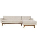 AllModern Abarca 109 5  Sectional Upholstery Color  Beige Orientation  Right Hand Facing