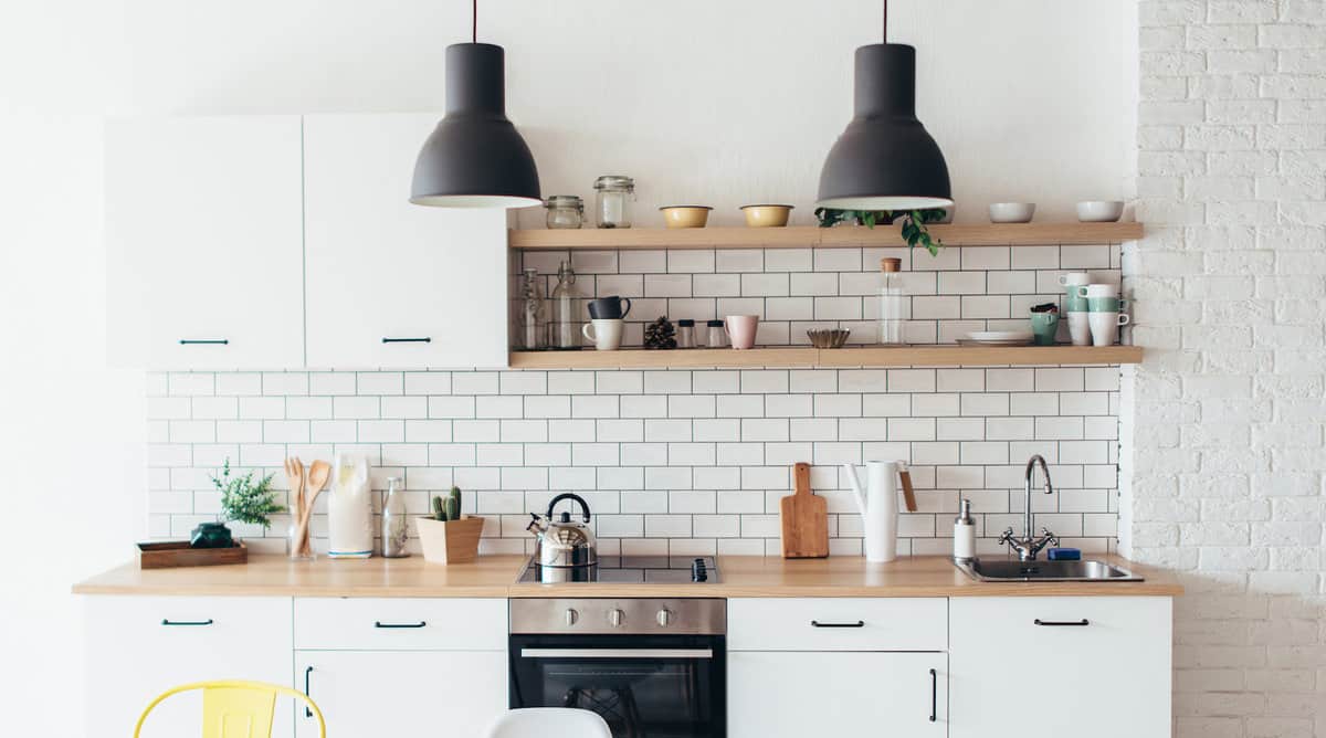 Desain Dapur Single Line
