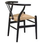 Poly Bark Weave Chair In Black