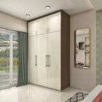 Lemari 3 Pintu Modern Cermin: Interior Custom Semarang