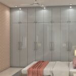 Lemari 8 Pintu Modern Custom di Interior Semarang
