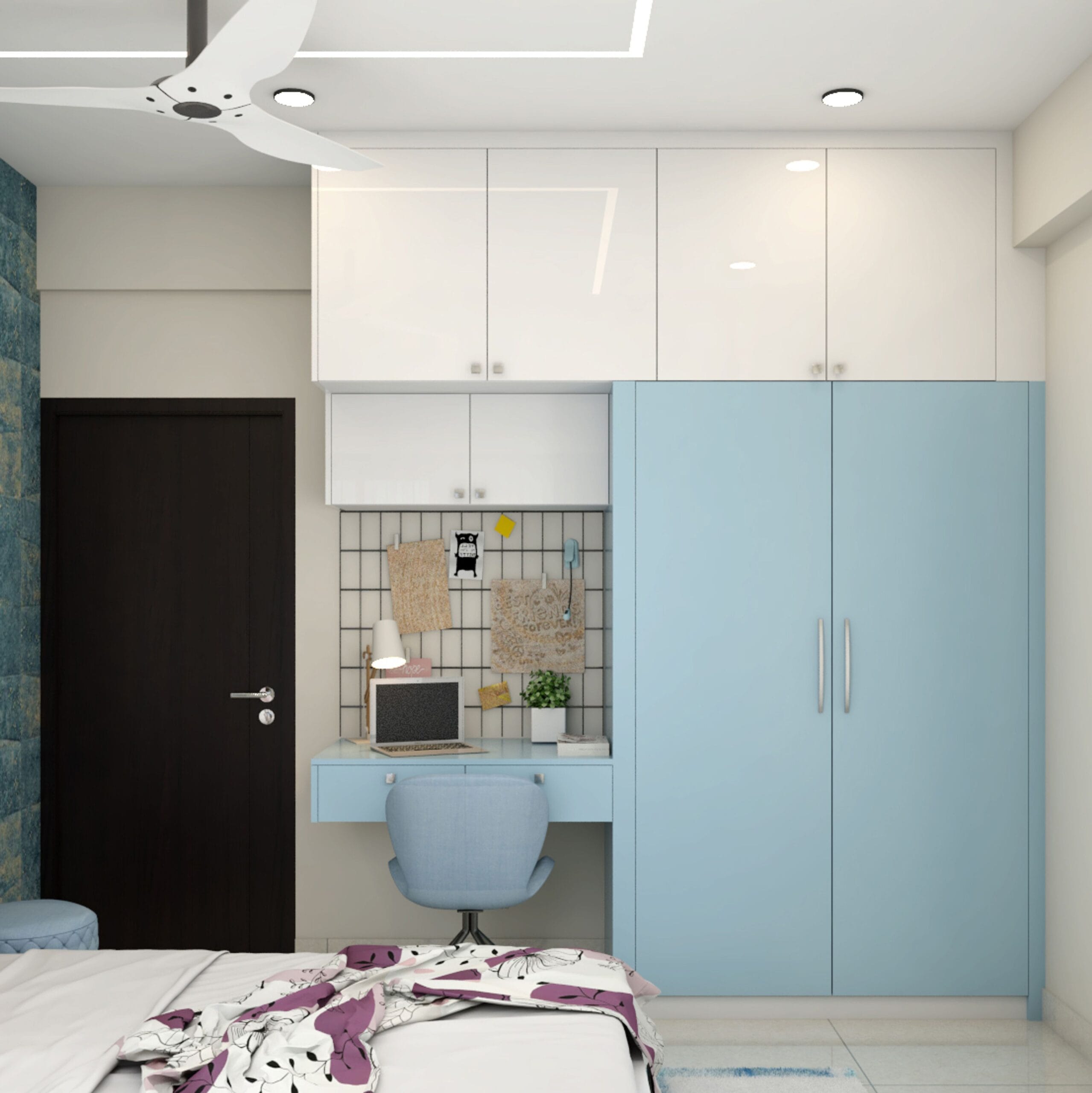 Lemari Custom 2 Pintu Modern Semarang | Unit Belajar Minimalis Lemari Custom 2 Pintu Modern Semarang | Unit Belajar Minimalis