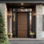 Desain Pintu Tunggal Ayun Modern Selesai Matte