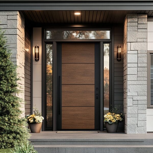Desain Pintu Tunggal Ayun Modern Selesai Matte