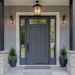 Desain Pintu Tunggal Ayunan Rumah Pertanian dengan Matte Finish