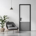 Desain Pintu Ganda Ayun Akhir Matte Modern Elegan