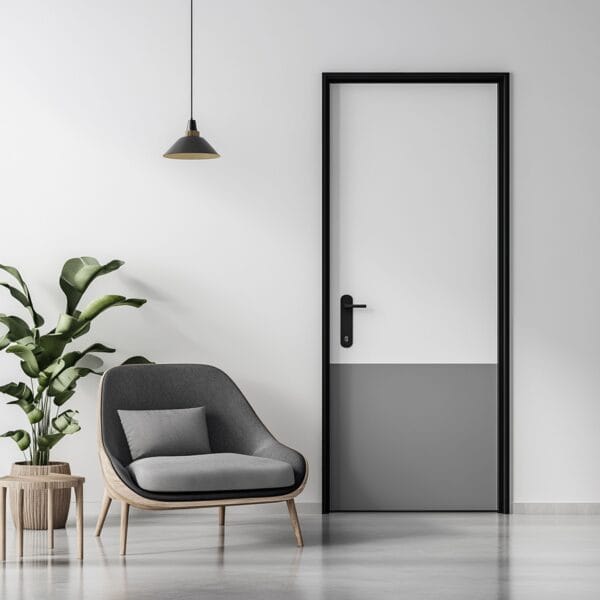 Desain Pintu Ganda Ayun Akhir Matte Modern Elegan