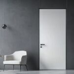 Pintu Tunggal Ayun Kontemporer dengan Finishing Matte