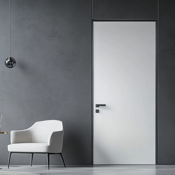 Pintu Tunggal Ayun Kontemporer dengan Finishing Matte