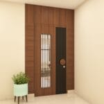 Desain Pintu Ayun Matte-Finish untuk Pintu Masuk Modern