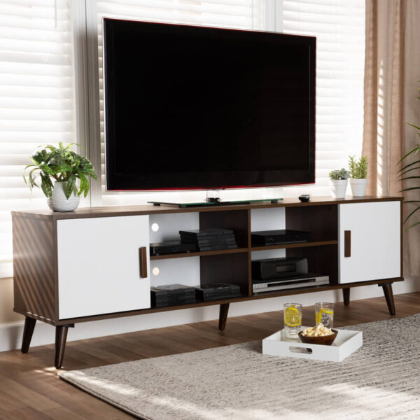 Meja TV Minimalis Kayu Jati Model Modern Terbaru