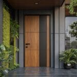 Desain Pintu Ayun Tunggal Modern dengan Matte Finish