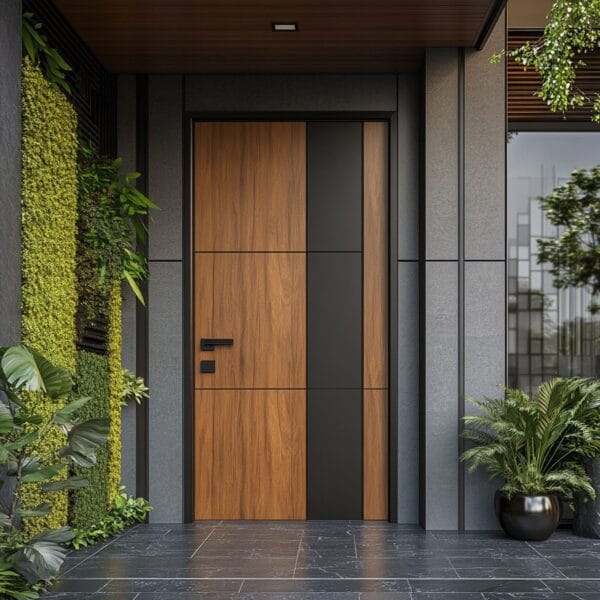 Desain Pintu Ayun Tunggal Modern dengan Matte Finish