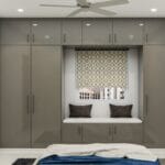 Lemari Ayun 3 Pintu Modern Abu-abu Dove: Desain & Kualitas Premium