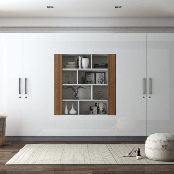 Desain Lemari Ayun 4 Pintu Frosty White Kontemporer