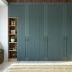Desain Lemari Ayun 6 Pintu Kontemporer dengan Finishing Membran