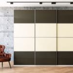 Desain Lemari Geser 3 Pintu Kontemporer