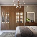 Desain Lemari Ayun 5 Pintu Tradisional dalam Amati PD dengan Finishing Suede