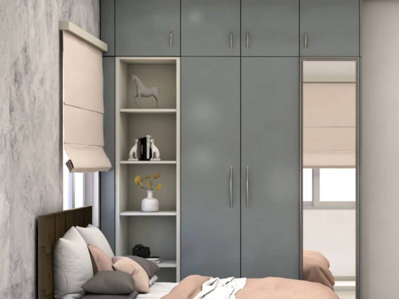 Desain Lemari Ayun 3 Pintu Warna Silver Frost