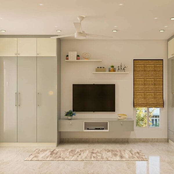 Desain Lemari Ayun 5 Pintu Modern Dengan Cermin