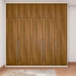 Desain Lemari Ayun Kayu 5 Pintu Modern