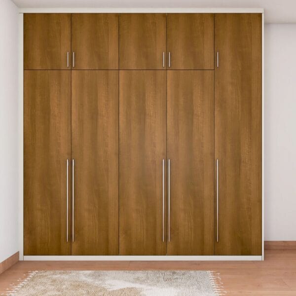 Desain Lemari Ayun Kayu 5 Pintu Modern