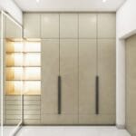 Lemari Pakaian Ayun Modern 4 Pintu Warna Krem Irlandia