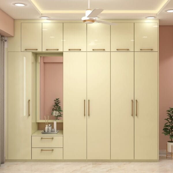 Lemari Ayun 5 Pintu Modern Krem: Desain Elegan & Fungsional