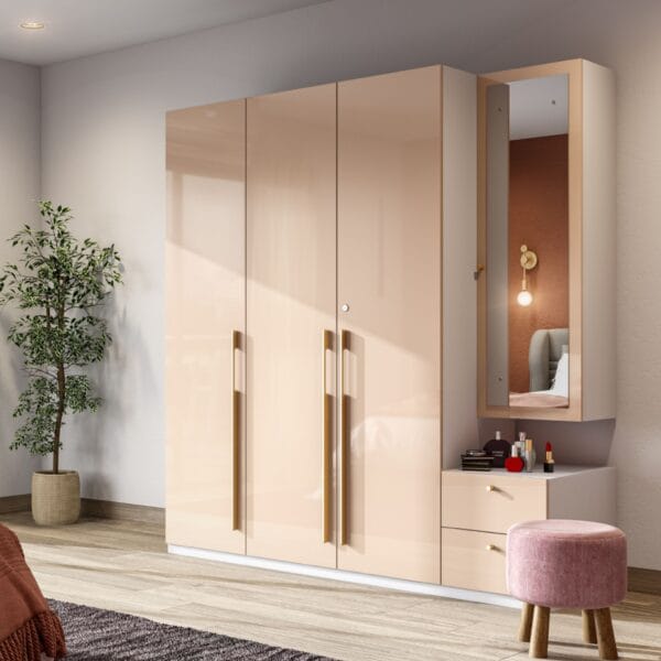 Lemari Ayun 3 Pintu Modern Satin Pasir: Desain & Kualitas Terbaik