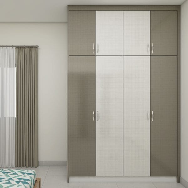 Lemari Ayun 2 Pintu Modern Hazel Putih - Desain Custom