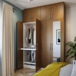 Lemari Ayun 4 Pintu Modern Kayu Kenari Persia - Desain Custom