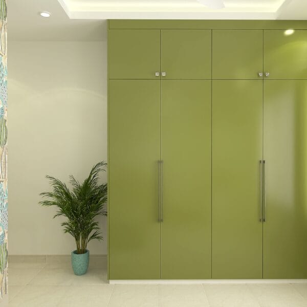Lemari Ayun 4 Pintu Hijau Kapur Modern | Custom Size & Model